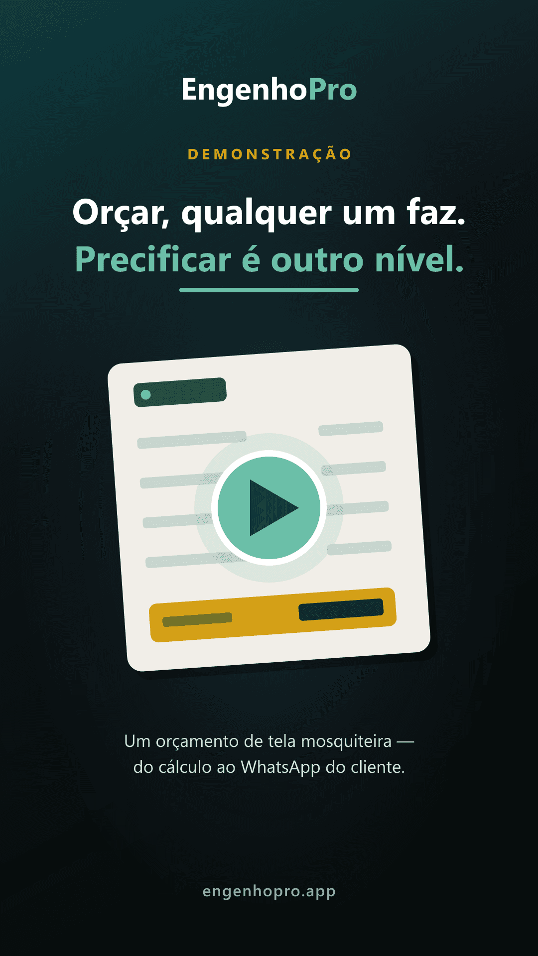 Demonstração da calculadora Engenho Pro